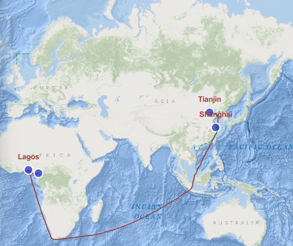 break bulk  vessel  for  west Africa